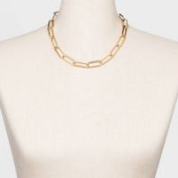 Necklace, SUGARFIX by BaubleBar Link Chain Gold Necklace NWOT - Picture 6 of 6